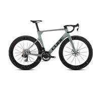 Velo de route cube litening aero c 68x slx sram red axs 12v 700 mm vert gris sea 2026