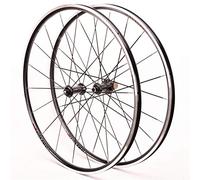 Vélo De Route Paire De Roues 700C Frein C/V Jante en Alliage À Double Paroi Blocage Rapide Avant Arrière Roue Fibre De Carbone Moyeu 8-11 Vitesses
