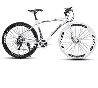 Vélo De Route pour Hommes Et Femmes, 24 Vitesses 26 Pouces Cadre en Acier À Haute Teneur en Carbone Vélos De Route pour Adultes, Double Frein À Disque Cyclisme De Course, Vélo De Montagne De Route