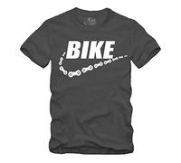 Vélo de Route pour vélo - Cadeaux de vélo - Vélo électrique - Vélo de Montagne - VTT - BMX - Fixie - Vélo de Course - Tour - Sport - Urban - Motif - Spruch - Fun - Fun - Gris - Medium
