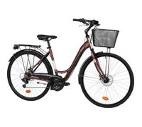 Vélo de ville 28'' SCRAPPER - Cadre Aluminium - Taille L équipé de 18 vitesses - Double freins à disque Bronze