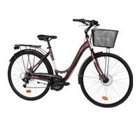 Vélo de ville 28'' SCRAPPER - Cadre Aluminium - Taille L équipé de 18 vitesses - Double freins à disque Bronze G