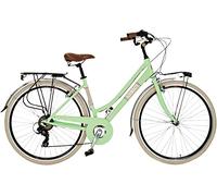 Vélo de ville Airbici ELEGANCE Lady- 18 vitesses, roues 28" 46 Vert Giuletta