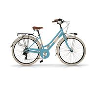 Vélo de ville Airbici ELEGANCE Lady- 18 vitesses, roues 28" 50 Bleu Mama non Mama