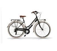 Vélo de ville Airbici ELEGANCE Lady- 18 vitesses, roues 28" 50 Noir café