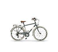 Vélo de ville Airbici ELEGANCE Man- 18 vitesses, roues 700x38C Gris galant