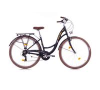 Vélo de ville Bella 2 - Vélo hollandais 28 pouces pour dames avec Shimano 7 vitesses - Noir