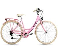 Vélo de ville dame 28"" „TOSCANA“ 6 vitesses rose vintage DaCapo