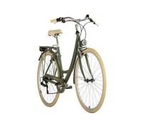 Vélo de ville dame 28"" „TOSCANA“ 6 vitesses Vert vintage TC 41 cm DaCapo