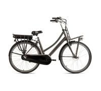Vélo de ville Dame Carry On 28"" Li-Ion 13 Ah Batterie SHIMANO 3 Vitesses Anthracite Hollandia