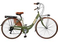 Vélo de ville Dolce Vita by Canellini VENERE 28" avec panier - Vert olive