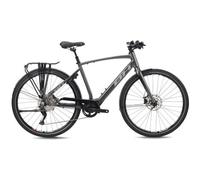 Velo de ville electrique bh core cross shimano deore 10v 540 wh 700 mm gris fonce