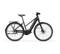 Velo de ville electrique btwin ld 920 e cadre bas moteur automatique owuru 702wh 700mm noir