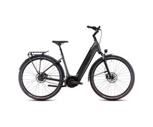 Velo de ville electrique cube supreme hybrid deluxe one 625 easy entry shimano nexus 8v courroie 625 wh 700 mm gris noir slate 2025