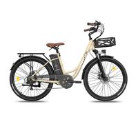 Vélo de ville électrique Fafrees F26 Lasting batterie amovible 36 V 25 Ah beige