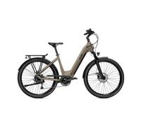 Velo de ville electrique o2feel duma adventure 5 1 shimano cues 9v 730 wh 27 5 beige