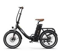 Vélo de Ville électrique pliant OneSport OT16-2, Max 25 km/h, Noir Noir