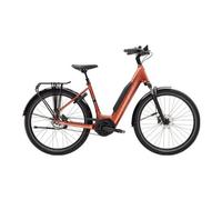 Velo de ville electrique trek district 4 lowstep shimano nexus 5v courroie 800 wh 27 5 orange