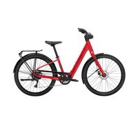 Velo de ville electrique trek verve 1 lowstep lt 250wh shimano acera 8v rouge