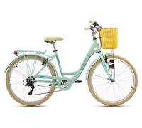 Vélo de Ville Femme 28" Cantaloupe Vélo ville 6 Vitesses TC 44 cm M507C