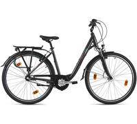 Vélo de ville Femme 28" Padova 3 vitesses Noir Fourche Suspendue Alu DaCapo 422C