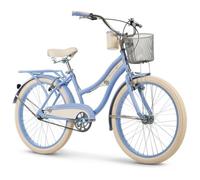 Vélo de Ville Huffy Deluxe 24"" velo enftant + panier avant et porte-panneaux arrière - Bleu
