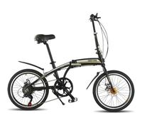 Vélo de Ville Pliable en Alliage léger de 20 Pouces, VTT avec Freins à Disque, pour Hommes et Femmes, idéal pour Les déplacements en Ville.