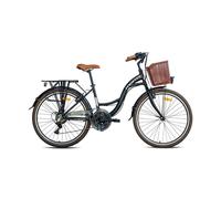 Moma Bikes - Vélo de Ville 26"" URBAN - SHIMANO 21 Vitesses - Noir