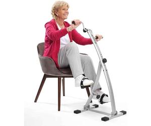 Vélo d'entraînement avec Ordinateur Bi Pedaler Original, comme Vu à la TV, Vélo Pédalier Pliable Double Action, avec 6 Hauteurs, Exercice Bras, Jambes en Même, Temps Renforcer Corps