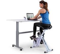 Capital Sports Azura Velo d'Appartement Pliable, Velo d'Exercice Cross Trainer, Cardio-training Maison et Bureau, Home Trainer, Pedalier d'Appartement, Vélo d'Intérieur Magnétique, Support Tablette