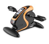 KLAR FIT Cycloony - Mini Bike, Vélo d'appartement portable, Entraînement pour bras et jambes, Entraînement par moteur, Pédalier d'appartement, 12 vitesses, Télécommande, Ordinateur de bord, Anthracite