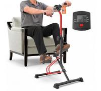 Vélo d'entraînement, poignées et écran LCD pour la rééducation et le renforcement musculaire des membres supérieurs et inférieurs à domicile
