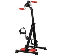 Vélo d'entraînement pour la rééducation des bras et des jambes - HOMCOM - hauteur et largeur réglable - LCD - masseurs - noir