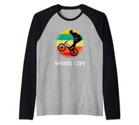 Vélo d'équilibre BMX VTT Trick Cycliste Wheel Life Manche Raglan