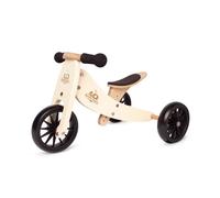 Vélo d'équilibre en bois 2-en-1 & tricycle à partir de 1 an Tiny Tot - Crème