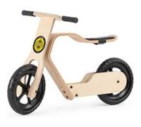 Vélo d'équilibre en bois - naturel Jaune