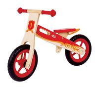 Vélo d'équilibre en bois pour enfants - Rouge - Idéal pour débuter