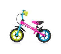 Vélo d'Équilibre Multicolore Dragon avec Frein pour Enfants