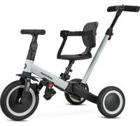 Vélo d'équilibre pour enfants 6in1 - tricycle avec barre à partir de 1 an - moovkee. - gris