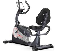 Vélo d'exercice couché, vélo stationnaire magnétique haut de gamme avec siège et poignée réglables, vélo d'intérieur pour entraînement cardio à la maison/au bureau
