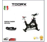 Vélo d'intérieur TOORX SRX-100, volant d'inertie, 26 kg, bracelet de...