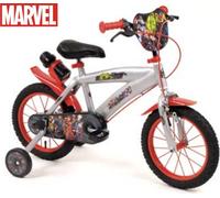 Vélo Disney Avengers 14 pouces pour garçon 4-6 ans Argent