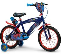 Vélo Disney Spiderman 16 pouces pour garçon 5-7 ans bleu marine