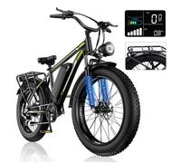 Vélo électrique 1000W 26""-48V 15AH Batterie amovible-Vtt électrique adulte 45KM/H-7 Vitesses-Vélo Fat bike tout terrain F26-Noir