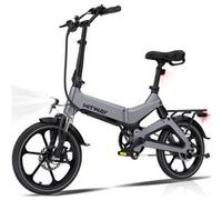 Vélo Electrique 16 Pliable, 250W 36V 7,8Ah VAE d'assistance, Sans accélérateu - Gris