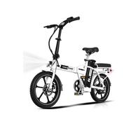 Vélo Electrique - - 16 Pouces Pliable - Batterie 36V12Ah Pédalage assisté - Ecran LCD - Blanc
