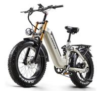 Vélo Électrique 20" × 4.0 Fat Bike Electrique VTT Electrique Adulte Homme Femme Velo Electrique avec Batterie Amovible 48V20AH Freins Hydrauliques Doubles Suspension Double A20 Pro