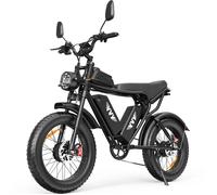 Vélo Électrique-20""*4.0 pneus tout terrain-Moteur 2000W-Batterie Amovible 52V/40Ah-Autonomie 80-120km-Shimano 7 vitesses-Noir