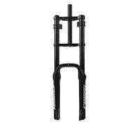 Vélo électrique 20 Pouces, Fourche à Suspension, pneus 4,0 Pouces, débattement Large 110 mm, Double épaulement pneumatique, Rebond réglable, Tube Droit, axe Avant QR 9 x 135 mm