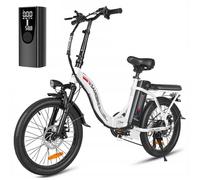 Vélo électrique 250W 25km/h 12Ah Samebike CY20 20" City E-BIKE Blanc+panier + béquille+pompe de gonflage